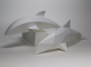 Paper Craft -  dolphin