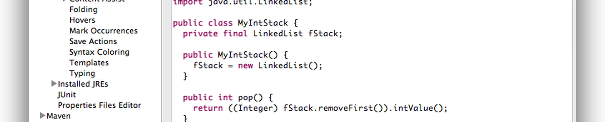 Eclipseのformatterの設定の方法をいつも忘れてしまうので