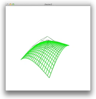 制御点が３次のベジエ曲線の3次元