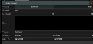 MIDI Channelの設定