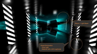 ライティングの特徴(Global IlluminationとBloomの両立)