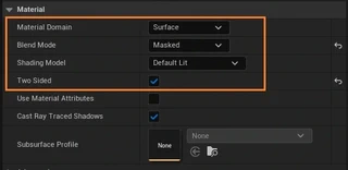 Material全体のDetails