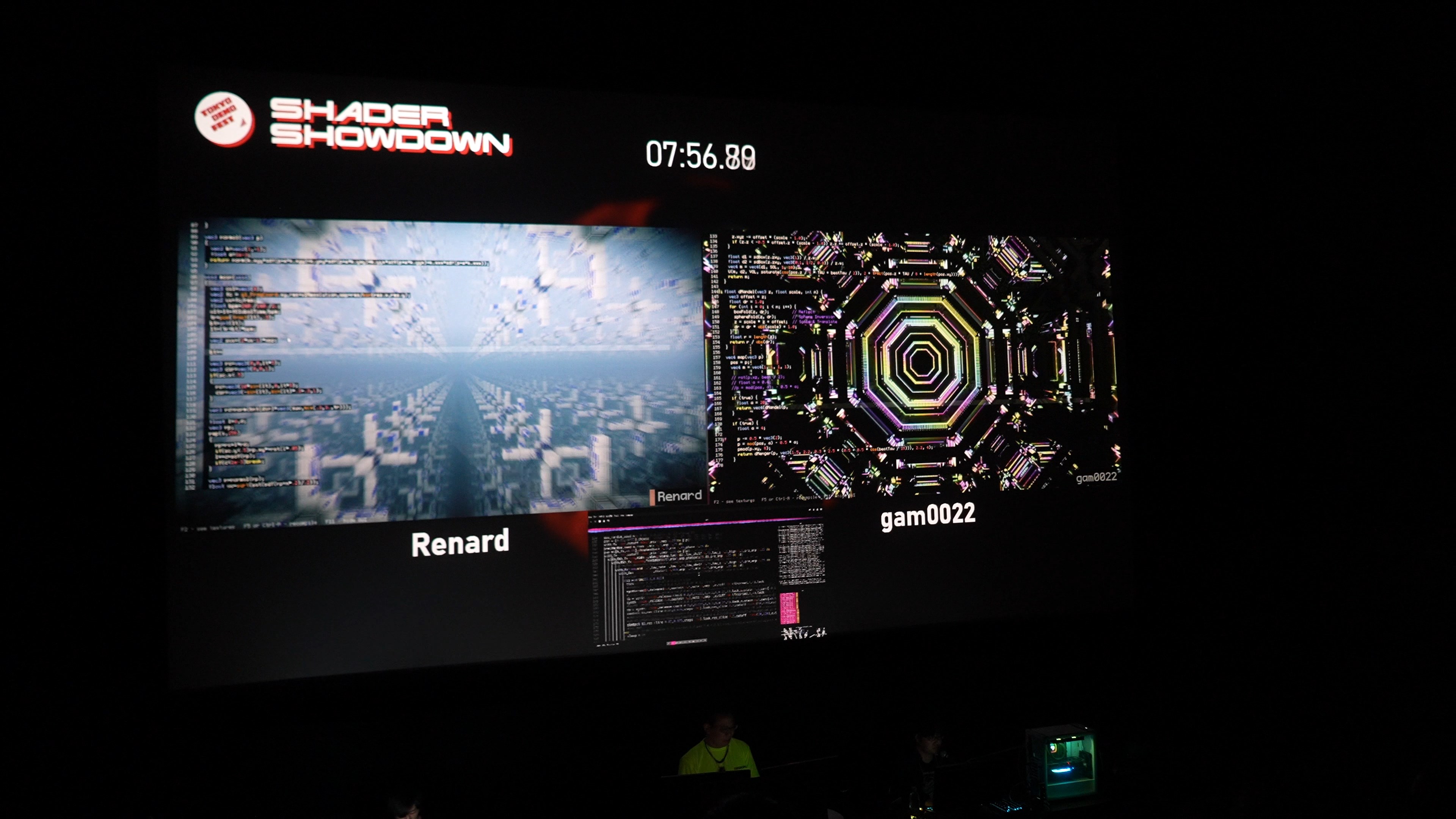 GLSLライブコーディング@第10回新千歳空港国際アニメーション映画祭