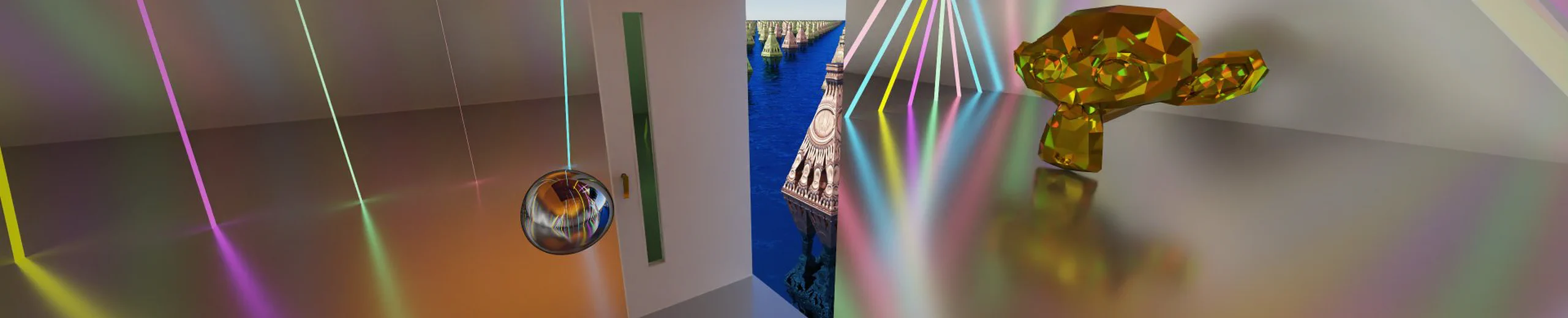 レイトレ合宿10でポータルをテーマにしたアニメーションを作成しました