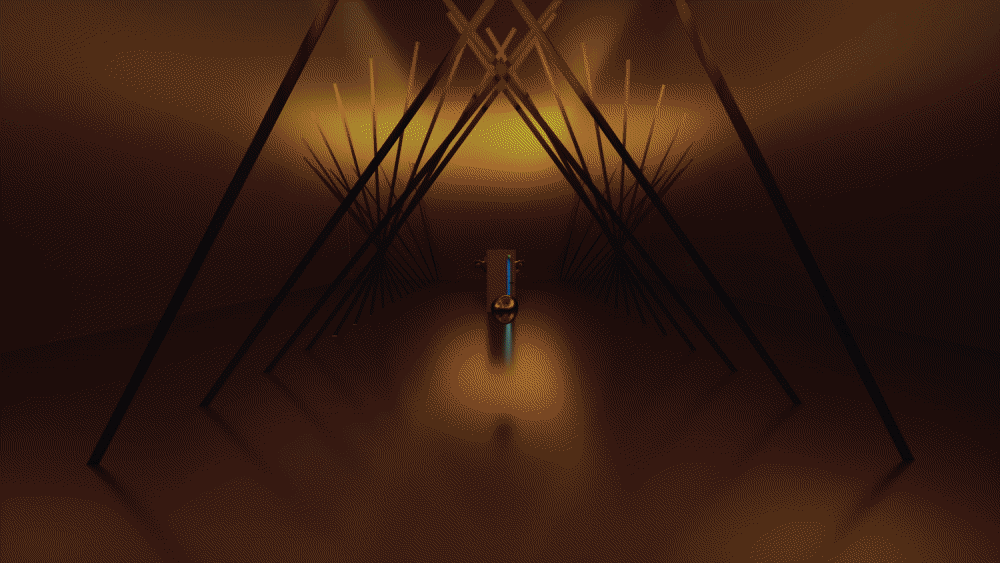 前半シーンのライトのアニメーション