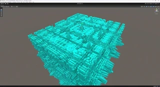 街 Unity上の下書き カット1