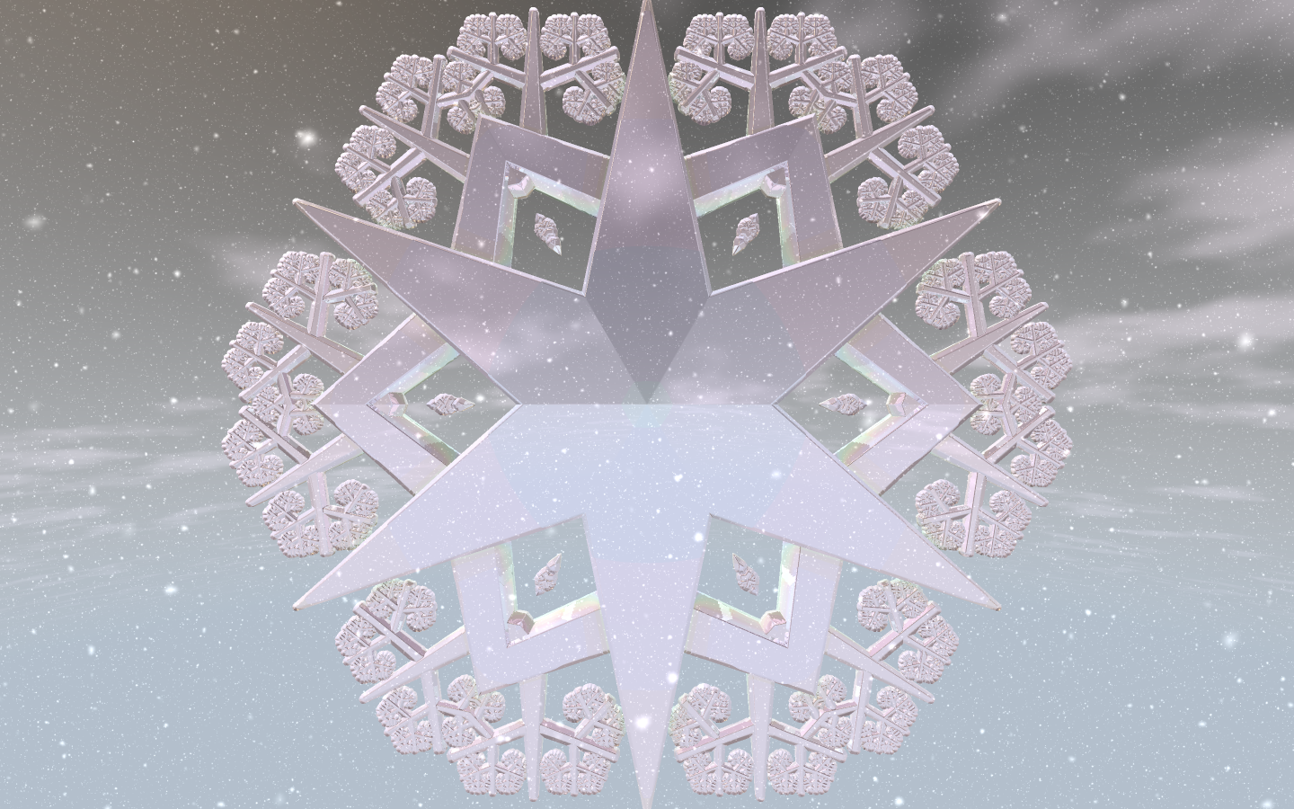 Fusioned Bismuth - 雪の結晶