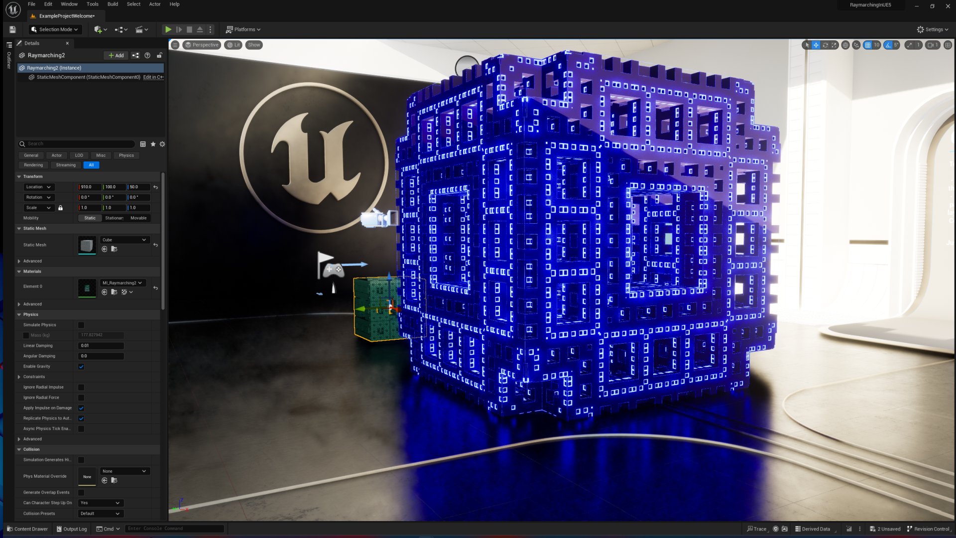 Object Space Raymarching in Unreal Engine 5.2